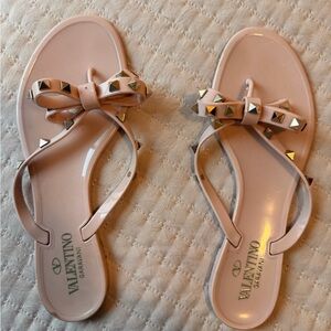 Valentino Garavani Blush Studded Sandals